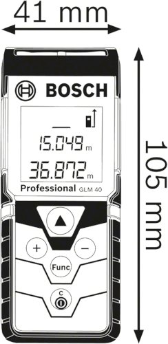 Trena Laser Bosch GLM 40 com bolsa protetora