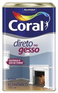 Tinta Latex Direto no Gesso Coral 18L