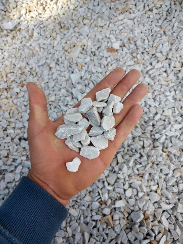 Saibro , Pedrisco , Pedra Branca jardim 